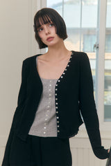 Sweet Dreams Button Cami Top (Gray)