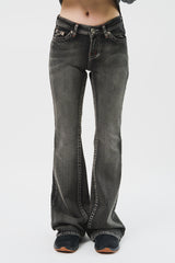 (W) Petti Low Bootscut Denim (2color)