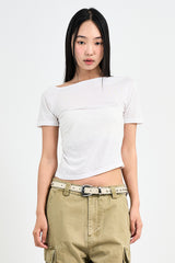 Moen Unbalanced Shirring T-shirt