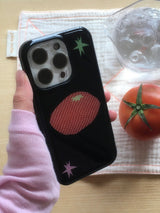 Tomato Glass Bumper Case ( Black )
