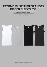 LMN Liton Muscle Fit Spandex Ribbed Sleeveless (4 colors)