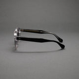 Vatic Vintage Optical Soto Crystal Pure / Black 8mm Thick-cut acetate frame glasses