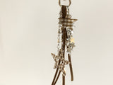 Hippie star keyring
