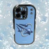 Three star Blue Metallic Case (V2)