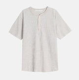 モダンワッフルヘンリーショートスリーブTシャツ