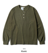 26SS★ Stable Henley Neck Long Sleeve T-Shirt