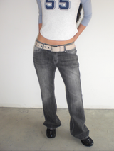 Lily low boots cut denim