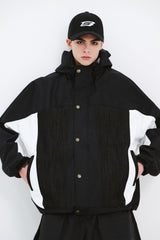 UNUSUAL HOODED JACKET BLACK