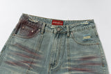 BLAZING SPRAY DENIM SHORT