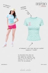 スターライト ドット ラウンド ショートスリーブ Tシャツ