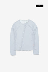 Eller lettuce edge cardigan