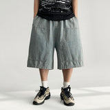 Kade waistband double denim Bermuda pants (3 colors)
