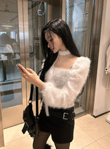Square neck twilight blouse
