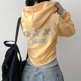 Back-Printed Zip-up 💛 Horse Slim Hoodie Zip-up (4 colors)