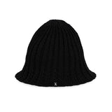 VA Label Knit Tulip Hat / Black