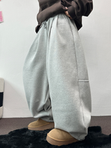 スウェットバルーンバックポイントロングパンツ🤎🖤🩶3COLOR