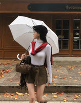 [BELLIDE MADE] Nave, リブ編みタートルネックTシャツ