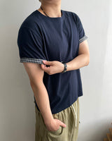 Turnback Cropped Roll-up Short Sleeve T