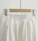 Shooly Pintuck Banding Flare Long Skirt