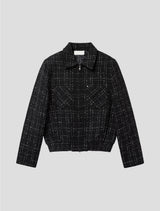 Elruho Crop Tweed Jacket