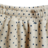 Mini Dot Fleece Pants (cream)