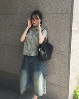 Maha Carpenter Bermuda Denim Pants