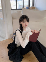Rose See-through Wool Slim Rib Knit (6color)