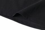 Ribbon hole top - black