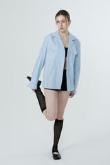 ツイルフェイデッドシャツ_LIGHT BLUE