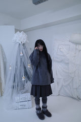 Bonju double half hood coat (2color)