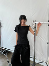  STRING CARGO ANKLE PANTS