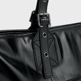 グロッシーバックルバッグ (Black)