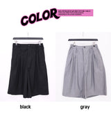 striped bermuda pants (belt set / 2color)