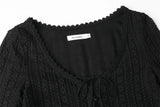 Vanilla lace cardigan - black