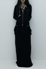 [MADE] Diagonal Cuffs Zip-up 001