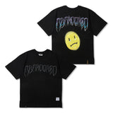 Abandoned Oversized Short Sleeves T-Shirts White Melange / Black