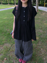 Dot button Blouse