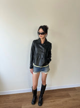 roll up denim shorts