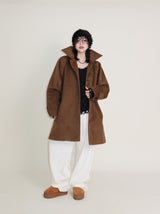 バルマカンシングルアルパカハーフコート (Wool Coat/Winter Coat)