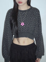gleaming star dot necklace [pink]