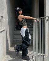 DT Military Pocket Crop Top (with cup)