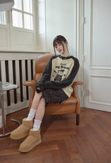 Hush Bear Raglan Pullover Knit