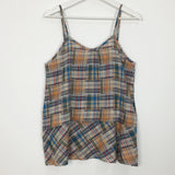 Soleil Plaid Camisole Blouse (2color)