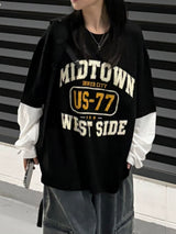 us-77 layered long sleeve t-shirt