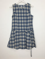 Low Check Pleated Dress (2color)