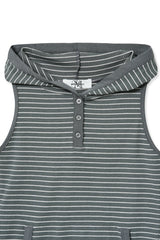 hd stripe top (dark grey)