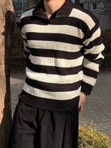 Flow collar knitwear