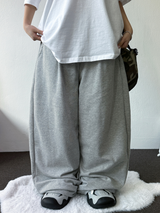 VIVID COLORING🎀 WIDE ONR PINTUCK LONG PANTS 💘💜🖤🩶💚7COLOR