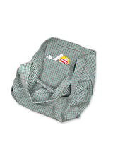 Reverse Logo Check Bag / Green