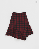 [MADE] Levein Checkered Cancan Midi Skirt